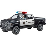 bruder Pickup de police RAM 2500 avec policier, Modèle réduit de voiture Noir/Blanc, 02505