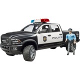 bruder Pickup de police RAM 2500 avec policier, Modèle réduit de voiture Noir/Blanc, 02505