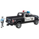 bruder Pickup de police RAM 2500 avec policier, Modèle réduit de voiture Noir/Blanc, 02505