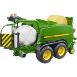 bruder Presse à balles rondes et enrubanneuse John Deere C441, Modèle réduit de voiture Vert, 02032