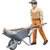 bruder Set Figurine Employé Municipal 0,25 an(s), Gris, Orange, Plastique