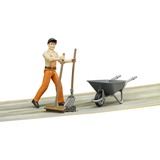 bruder Set Figurine Employé Municipal 0,25 an(s), Gris, Orange, Plastique