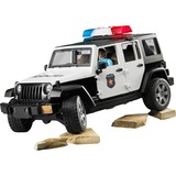 bruder Véhicule Miniature - Jeep Wrangler Unlimited Rubicon Police Avec Policier, Modèle réduit de voiture 2526