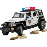 bruder Véhicule Miniature - Jeep Wrangler Unlimited Rubicon Police Avec Policier, Modèle réduit de voiture 2526