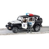 bruder Véhicule Miniature - Jeep Wrangler Unlimited Rubicon Police Avec Policier, Modèle réduit de voiture 2526