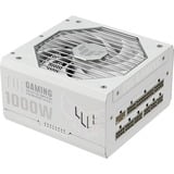 ASUS TUF Gaming Gold White Edition alimentation modulaire 1000 watt Blanc, 1x 12V-2x6, 4x PCIe, 1000 W, 100 - 240 V, Actif, 130 W, 1000 W, 130 W