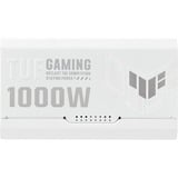 ASUS TUF Gaming Gold White Edition alimentation modulaire 1000 watt Blanc, 1x 12V-2x6, 4x PCIe, 1000 W, 100 - 240 V, Actif, 130 W, 1000 W, 130 W