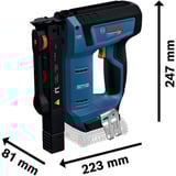 Bosch GTH 18V-14, 0601482801, Agrafeuse électrique Bleu/Noir