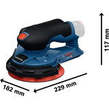 Bosch Ponceuse excentrique sans fil GEX 12V-150-3 Professional solo, 12 Volts, Ponceuse orbitale Bleu/Noir