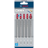 Bosch T 302 H Lames de scie sauteuse, à chantourner et sabre, Lame de scie Tuyau, Plastique, Profil, 2,3 mm