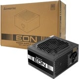 Chieftec EON ZPU-500S unité d'alimentation d'énergie 20+4 pin ATX ATX Noir alimentation  500 watt Noir, 1x PCIe, 500 W, 200 - 240 V, 50 Hz, 3.5 A, Actif, 100 W