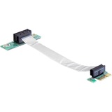 DeLOCK 41839 port d'extension, Carte de montage PCIe x1 Male, 0,13 m, Noir