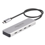 DeLOCK DeLock USB 10 Gops USB Type-C Hub avec 4, Hub USB Gris