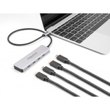 DeLOCK DeLock USB 10 Gops USB Type-C Hub avec 4, Hub USB Gris