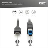 Digitus Câble de connexion USB 3.2 Gen 1 USB-C > USB-B Noir