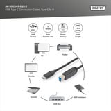 Digitus Câble de connexion USB 3.2 Gen 1 USB-C > USB-B Noir
