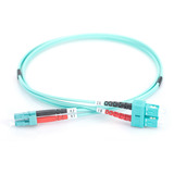 Digitus Câble de raccordement LWL, duplex, connecteur LC > SC, multimode OM3 Turquoise
