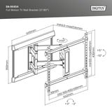 Digitus DA-90454, Support mural Noir (Mat)