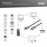 Digitus DB-340202-018-S, Câble Noir