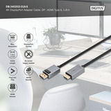 Digitus DB-340202-018-S, Câble Noir