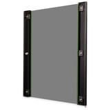 Digitus Porte avant en verre pour armoire murale 19" 16U série Unique, Panneau avant Noir