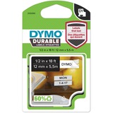 Dymo D1 - Durable Étiquettes - Noir sur blanc - 12mm x 5.5m, Ruban Noir sur blanc, Multicolore, Vinyl, Belgique, -40 - 80 °C, DYMO