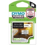 Dymo D1 Étiquettes résistantes | 12mm x 5,5m | impression en noir sur fond blanc | autocollantes étiquettes authentiques pour étiqueteuses LabelManager, Ruban 5m | impression en noir sur fond blanc | autocollantes étiquettes authentiques pour étiqueteuses LabelManager, Noir sur blanc, Multicolore, Vinyl, Belgique, -40 - 80 °C, DYMO