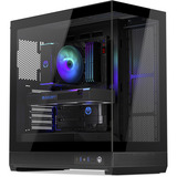 ENDORFY Fishtank 6000 Flex boîtier midi tower Noir | 2x USB-A | 1x USB-C | RGB | Verre Trempé