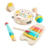 Fisher-Price Coffret musical avec instruments en bois pour les tout-petits, Jouets musique 