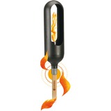 GARDENA ClickUp! torche de jardin Acier inoxydable Huile, Lampe Noir, Acier inoxydable, Bois, Huile, 0,35 L, 10 cm