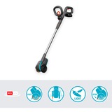 GARDENA EasyWeed brosse à désherber à batterie 1800/18V P4A set prêt à l'emploi, Désherbeur Gris/Turquoise, Batterie et chargeur inclus, POWER FOR ALL ALLIANCE