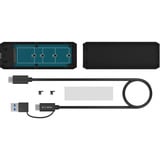 ICY BOX Spade Case 1805, Boîtier disque dur Noir