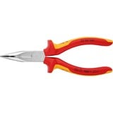 KNIPEX Pince demi-ronde avec tranchant 25 26 160 isolées par gaines bi-matière, certifiées VDE