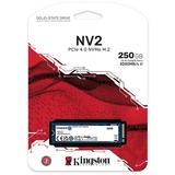 Kingston NV2 NVMe PCIe 4.0, 250 Go SSD SNV2S/250G, PCIe 4.0 x4, NVMe, M.2 2280