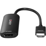 Lindy 38329 câble vidéo et adaptateur 0,157 m HDMI Type A (Standard) DisplayPort Noir, Convertisseur Noir, 0,157 m, HDMI Type A (Standard), DisplayPort, Mâle, Femelle, Droit