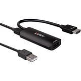 Lindy 38329 câble vidéo et adaptateur 0,157 m HDMI Type A (Standard) DisplayPort Noir, Convertisseur Noir, 0,157 m, HDMI Type A (Standard), DisplayPort, Mâle, Femelle, Droit