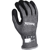 Makita Gants de travail, taille M (8), résistance à la coupure F/7 Noir/gris