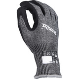 Makita Gants de travail, taille M (8), résistance à la coupure F/7 Noir/gris