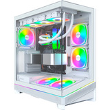 Montech SKY 3 boîtier midi tower Blanc | 2x USB-A | 1x USB-C | RGB | Verre Trempé