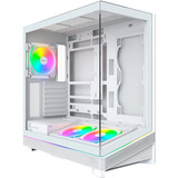 Montech  boîtier midi tower Blanc | 2x USB-A | 1x USB-C | RGB | Window