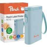 Peach PE110 imprimante pour étiquettes Thermique directe 203 x 203 DPI 60 mm/sec Sans fil Bluetooth, Imprimante d'étiquettes Bleu, Thermique directe, 203 x 203 DPI, 60 mm/sec, Sans fil, Bleu