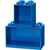 Room Copenhagen LEGO Regal Brick Shelf 8+4, Set, Étagère Bleu