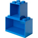 Room Copenhagen LEGO Regal Brick Shelf 8+4, Set, Étagère Bleu