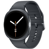 SAMSUNG Galaxy Watch 8 3,81 cm (1.5") AMOLED 44 mm Numérique 480 x 480 pixels Écran tactile Argent Wifi GPS (satellite), Smartwatch Gris foncé, 3,81 cm (1.5"), AMOLED, Écran tactile, 32 Go, GPS (satellite), 34 g