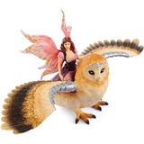 Schleich bayala Fairy In Flight On Glam-Owl, Figurine 5 an(s), Fairy In Flight On Glam-Owl, Multicolore