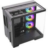 Silentware View A-RGB boîtier midi tower Noir | 2x USB-A | 1x USB-C | RGB | Verre Trempé
