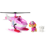 Spin Master VÉHICULE + FIGURINE FIRE RESCUE STELLA La Pat' Patrouille, Jeu véhicule PAW Patrol VÉHICULE + FIGURINE FIRE RESCUE STELLA La Pat' Patrouille, Hélicoptère, 3 an(s), Plastique, Rose, Blanc