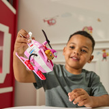 Spin Master VÉHICULE + FIGURINE FIRE RESCUE STELLA La Pat' Patrouille, Jeu véhicule PAW Patrol VÉHICULE + FIGURINE FIRE RESCUE STELLA La Pat' Patrouille, Hélicoptère, 3 an(s), Plastique, Rose, Blanc