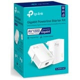 TP-Link TL-PA717KIT 1000 Mbit/s Ethernet/LAN Blanc 2 pièce(s), Powerline 1000 Mbit/s, IEEE 1901, IEEE 802.3, IEEE 802.3ab, IEEE 802.3u, Type C, Gigabit Ethernet, 10,100 Mbit/s, HomePlug AV2