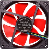 Xilence XPF92.R.PWM Boitier PC Ventilateur 9,2 cm Noir, Rouge, Ventilateur de boîtier Noir/Rouge, Ventilateur, 9,2 cm, 1800 tr/min, 22 dB, 32,1 cfm, Noir, Rouge